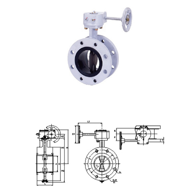 KITZ開滋齒輪型，法蘭型10K蝶閥G-16DJFU-200A
