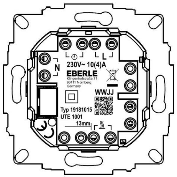 中村貿易-德國EBERLE數控恒溫器UTE 1001-RAL1013-G-50