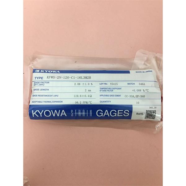 日本KYOWA防水箔式應變片KFWB-2-120-C1-11 L3M3S