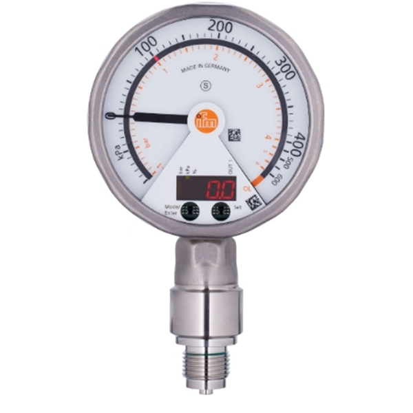 德國IFM易福門帶模擬顯示屏的齊平式壓力傳感器PG2432 PG-100-REB12-MFRKG/US/ /P