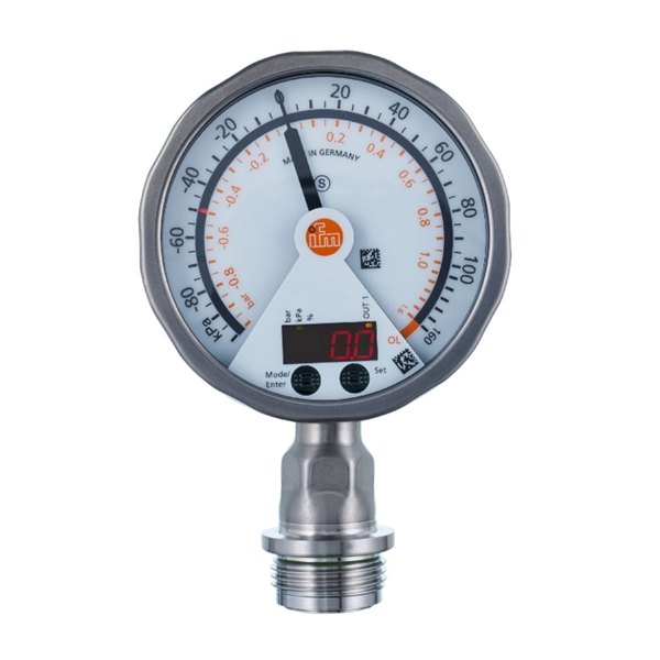 德國IFM易福門帶模擬顯示屏的齊平式壓力傳感器PG2432 PG-100-REB12-MFRKG/US/ /P