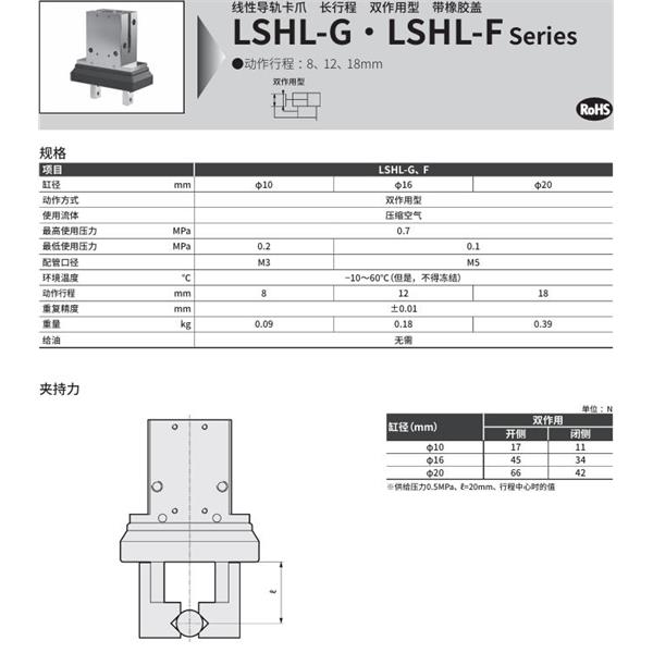 CKD喜開理線性導軌卡爪LSHL-F16D1R-HP1