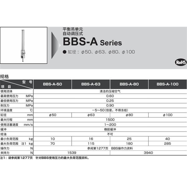CKD喜開理平衡吊單元BBS-A-D-CB-100D-300Y